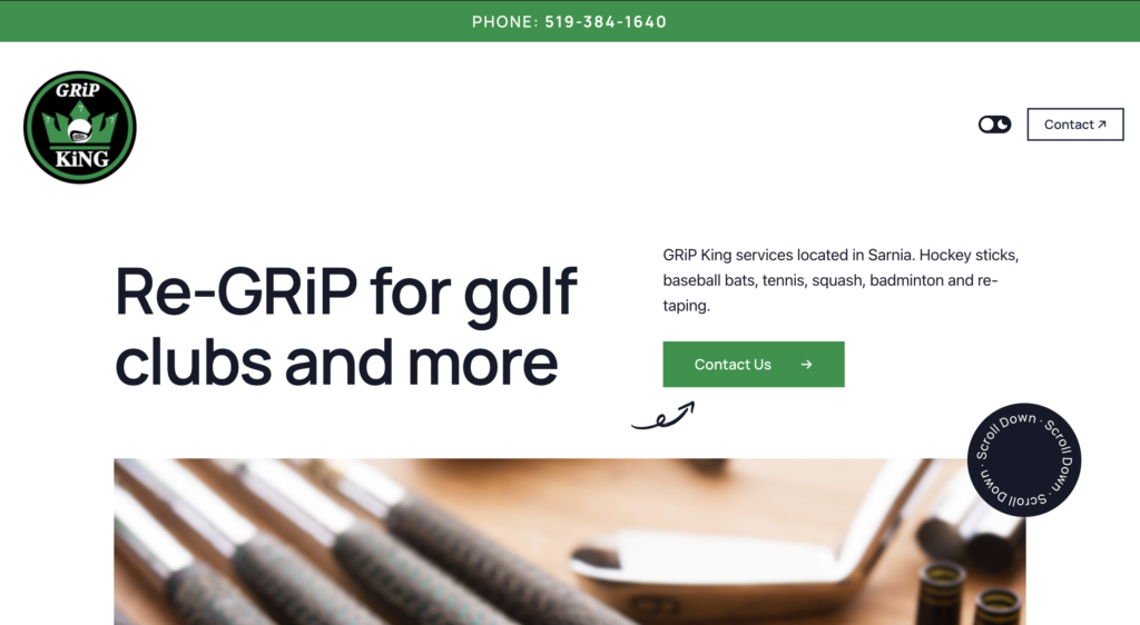 Re-GRiP Website design