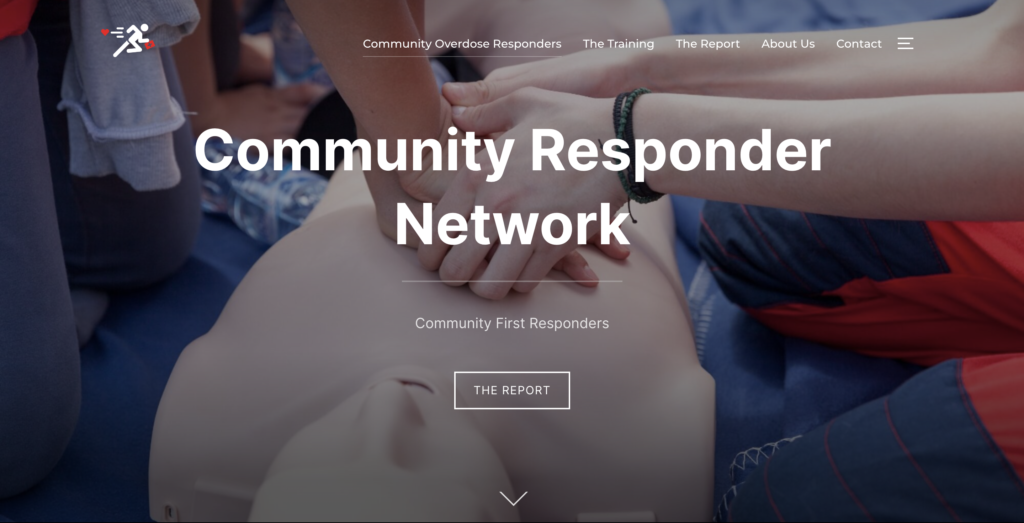 Community Responder Network website design