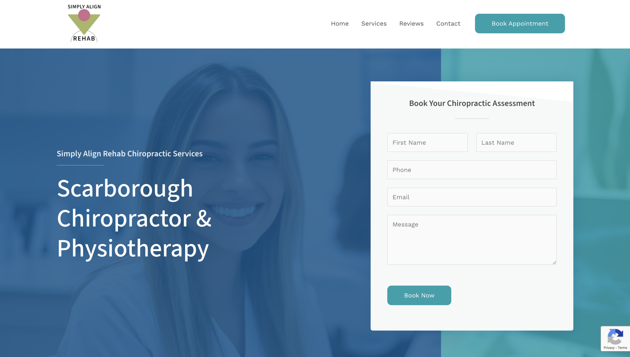 Scarborough Chiropractor Landing Page Design