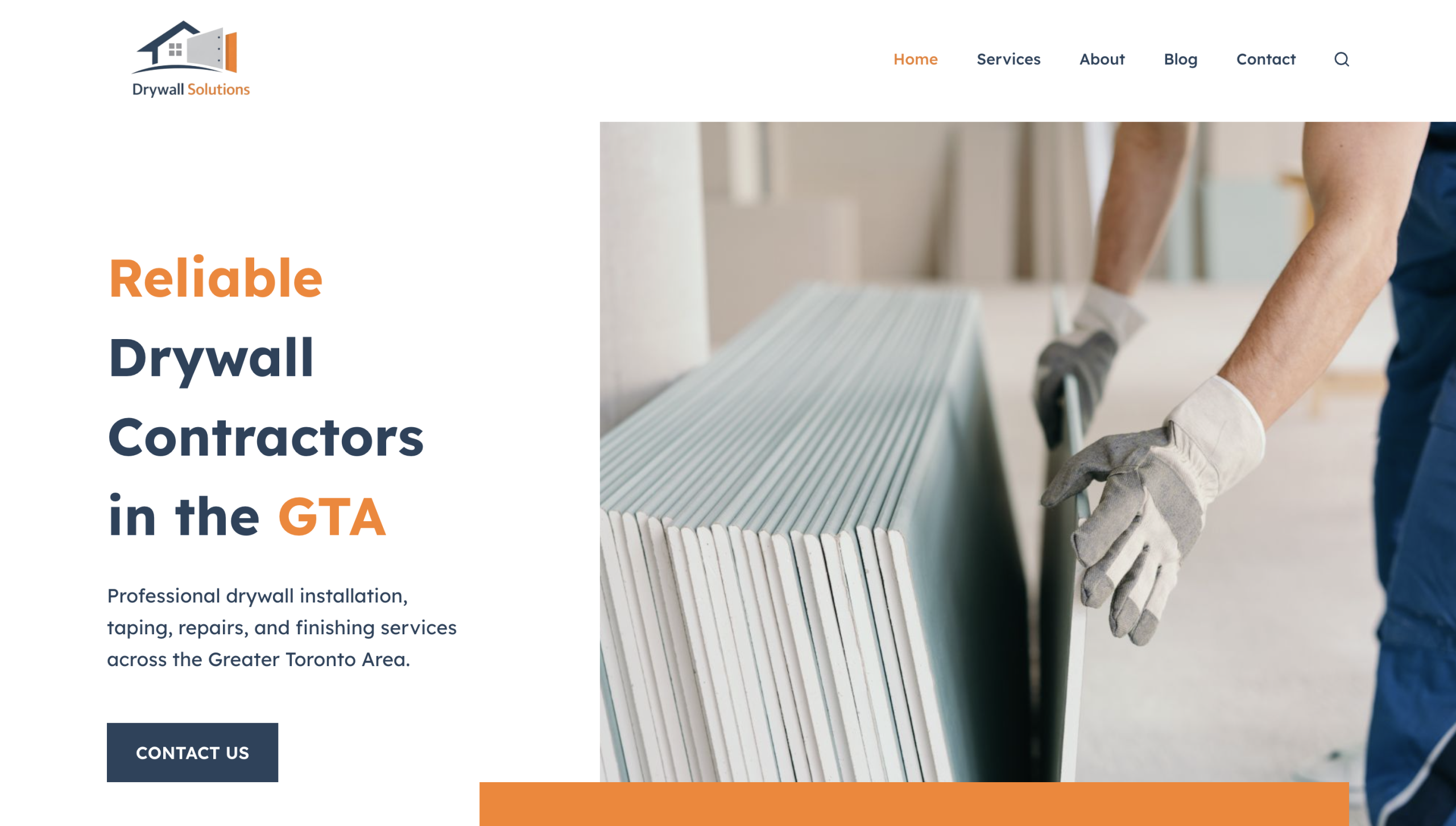 Drywall Solutions Website Design